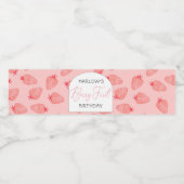 Berry 1st Verjaardag Waterfles Label Etiket (Enkel label)