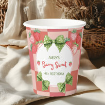 Berry 3rd Birthday Strawberry Party