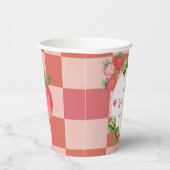 Berry 4th Birthday Strawberry Party Papieren Bekers (Rechts)