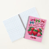 Berry and  Bow Sweet Kindergarten Chic Notitieboek (Binnen)