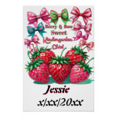Berry and Bow Sweet Kindergarten Chic Perfect Poster (Voorkant)