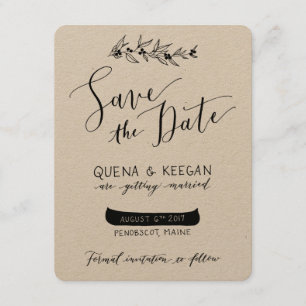 Berry and Canoe Save the Date - Quena en Keegan