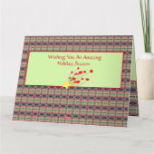 Berry and Stars Holiday Kaart (Achterkant)