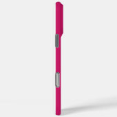 Berry and White Monogrammed Stripes Case-Mate iPhone Case (Achterkant / Rechts)