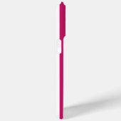 Berry and White Monogrammed Stripes Case-Mate iPhone Case (Achterkant / Rechts)