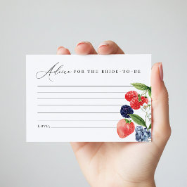 Berry Baby Shower Advice Card Berry Sweet Bedankkaart