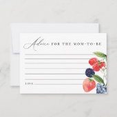 Berry Baby shower Advice Kaart Berry Sweet (Voorkant)