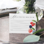 Berry Baby shower Advice Kaart Berry Sweet