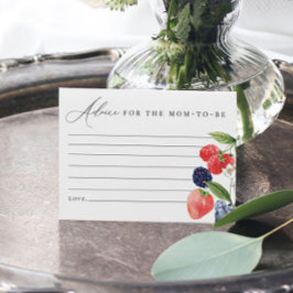 Berry Baby shower Advice Kaart Berry Sweet