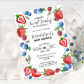 Berry Baby shower Invitation Berry Sweet Baby Kaart