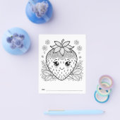 Berry Baby shower Kinder Activiteit Kleurplaat Flyer (Enkel)