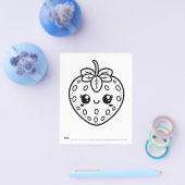 Berry Baby shower Kinder Activiteit Kleurplaat Flyer (Enkel)