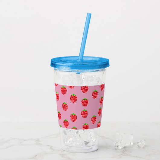 Berry Beauful Summer Acryl Drinkbeker (Achterkant ijs)