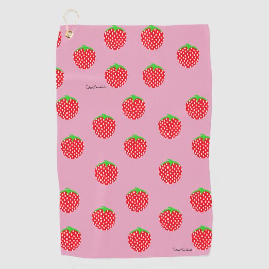 Berry Beauful Summer Golfhanddoek (Voorkant)