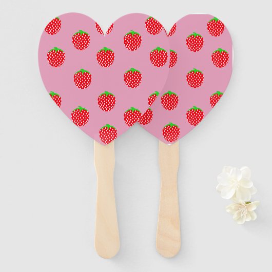 Berry Beauful Summer Handwaaier (Voorkant en achterkant)