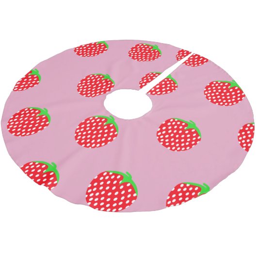 Berry Beauful Summer Kerstboom Rok (Gekanteld)