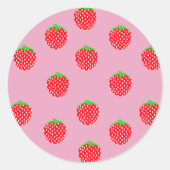 Berry Beautiful Summer Ronde Sticker (Voorkant)