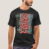 Berry Berries Blackberry Raspberry Blueberry Baske T-shirt (Voorkant)