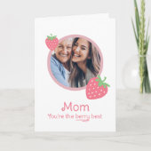 Berry Best Mom Moederdag Feestdagen Kaart (Voorkant)