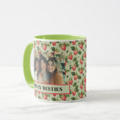 Berry Besties Groene en Rode Vrienden Foto Mok (Voorkant links)