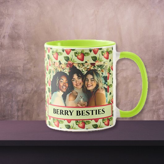Berry Besties Groene en Rode Vrienden Foto Mok