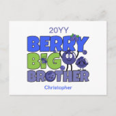 Berry Big Brother - Zus Blueberry Pun Briefkaart (Voorkant)