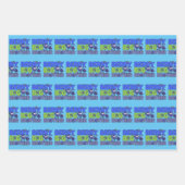 Berry Big Brother - Zus Blueberry Pun Inpakpapier Vel (Voorkant)