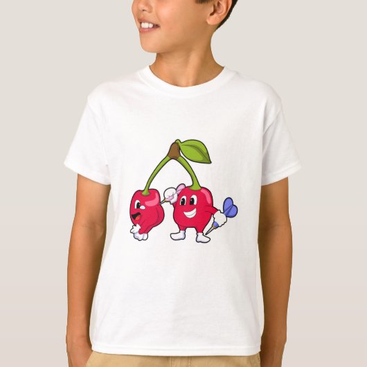 Berry bij Darts met Dart T-shirt (Voorkant)