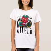 Berry Biker Faith Tee – “Go Into All the World”  T-shirt (Voorkant)