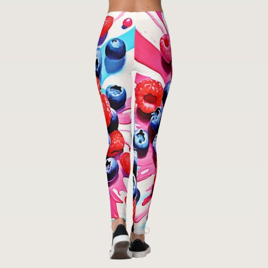 Berry Blast: Fruity Fun Leggings (Achterkant)