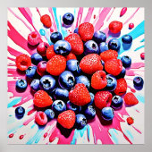 Berry Blast: Fruity Fun Poster (Voorkant)
