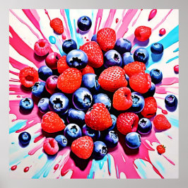 Berry Blast: Fruity Fun Poster
