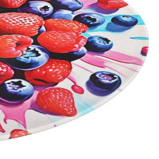 Berry Blast: Fruity Fun Snijplank (Hoek)