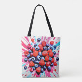 Berry Blast: Fruity Fun Tote Bag (Achterkant)