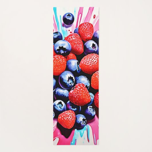 Berry Blast: Fruity Fun Yogamat (Achterkant)