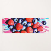 Berry Blast: Fruity Fun Yogamat (Voorkant (horizontaal))