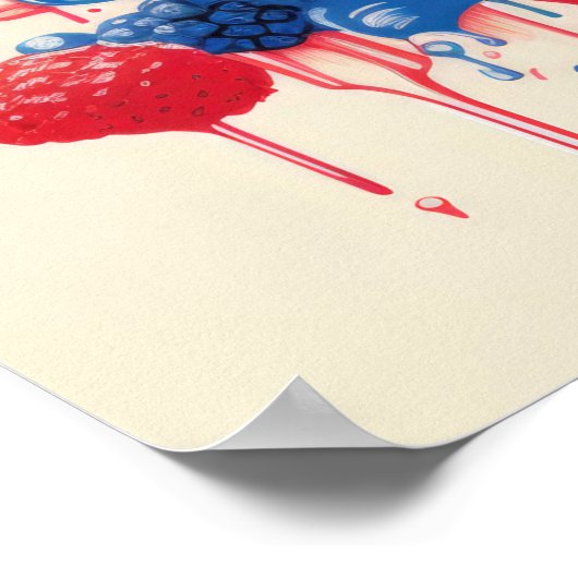 Berry Bliss-explosie Poster (Hoek)