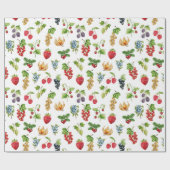 Berry Bliss-patroon Cadeaupapier (Vlak)