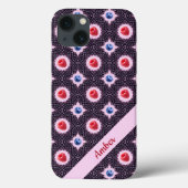 Berry Bliss Patroon met aangepaste naam Case-Mate iPhone Case (Achterkant)