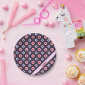 Berry Bliss Patroon met aangepaste naam Papieren Bordje (Feest)