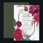 Berry Bloom Garden Floral Glam Bridal Shower Kaart<br><div class="desc">customize for any event</div>