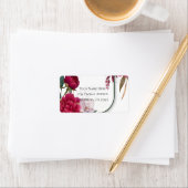 Berry Bloom Garden Floral Glam Wedding Etiket (Insitu)