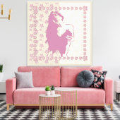 Berry Blossom - Ingewikkeld Canvas Afdruk (Insitu (Woonkamer))