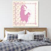 Berry Blossom - Ingewikkeld Canvas Afdruk (Insitu (Slaapkamer))