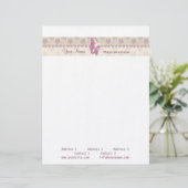 Berry Blossom - Letterhead Briefhoofd Sjabloon (Staand voorkant)