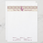 Berry Blossom - Letterhead Briefhoofd Sjabloon (Voorkant / Achterkant)