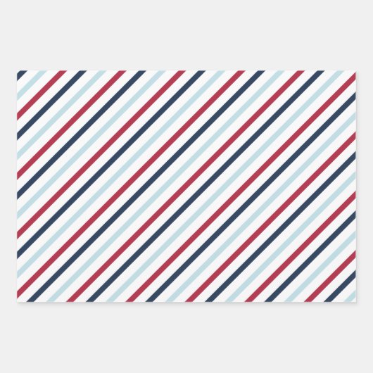 Berry Blue Christmas Wrapping Papieren Bladen Inpakpapier Vel (Voorkant 2)