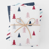 Berry Blue Christmas Wrapping Papieren Bladen Inpakpapier Vel (In situ)