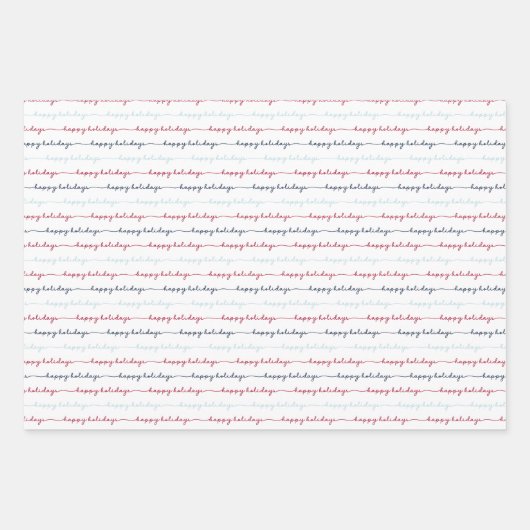 Berry Blue Snowflake Holiday Wrapping Paper Sheets (Voorkant 3)