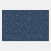 Berry Blue Snowflake Holiday Wrapping Paper Sheets (Voorkant 2)